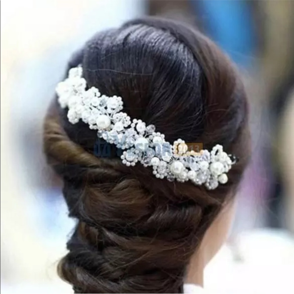NWT Beautiful pearl hair piece - Picture 5 of 8